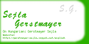 sejla gerstmayer business card